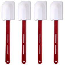 4 Pcs High Temp Silicone Spatulas Heat Resistant Rubber Spatula Commercial Si...