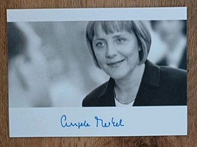Dr Angela Merkel Germany Chancellor 2005-21 Hand Signed Photo AFTAL COA