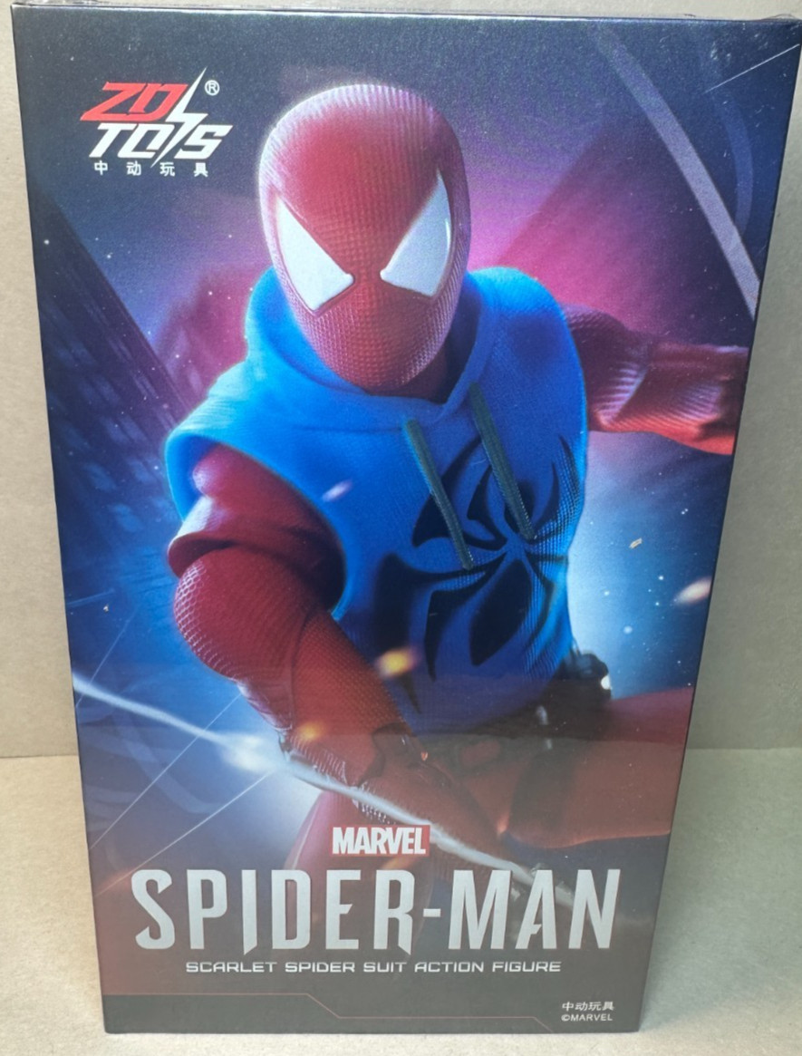 ZD Toys Marvel Scarlet Spider Suit Spider-Man Action Figure Brand New