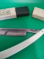 Joseph Rodgers & Sons Cut Throat Razor Star Cross  vintage 