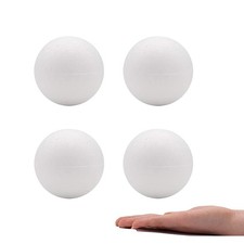 Crafare 4 Inch Foam Balls 4 Pack for DIY Decor  School Projects