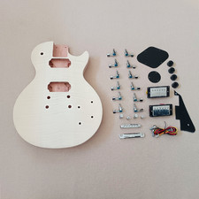 DIY 12 String Electric Guitar Kit Solid Mahogany Body Flame Maple Top CR part