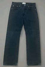 Vintage Levis 501 Button Fly Straight Leg Black Jeans 30x30 Y2K Men  s