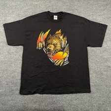 Nwot Vintage Y2k Heres Johnny Savage Pit-bull Dog Shirt Xl 23x30 Black