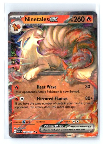 POKEMON NINETALES EX 038 151 NM