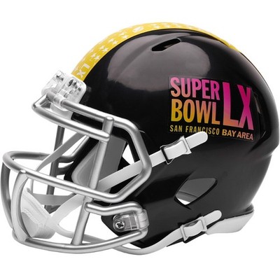 NFL Super Bowl 60 LX Riddell Mini Helmet Black Shell Limited