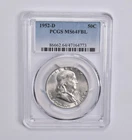 MS64 FBL 1952-D Franklin Half Dollar PCGS Blue Label *0197