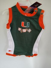 Newborn, University of Miami Hurricanes NCAA One Piece bodysuit NWT 0-3 Months