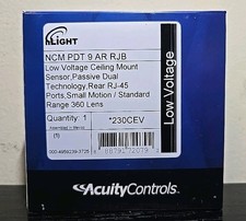 BRAND NEW Acuity Controls nLight NCM PDT 9 AR RJB Ceiling Mnt Occupancy Sensor 