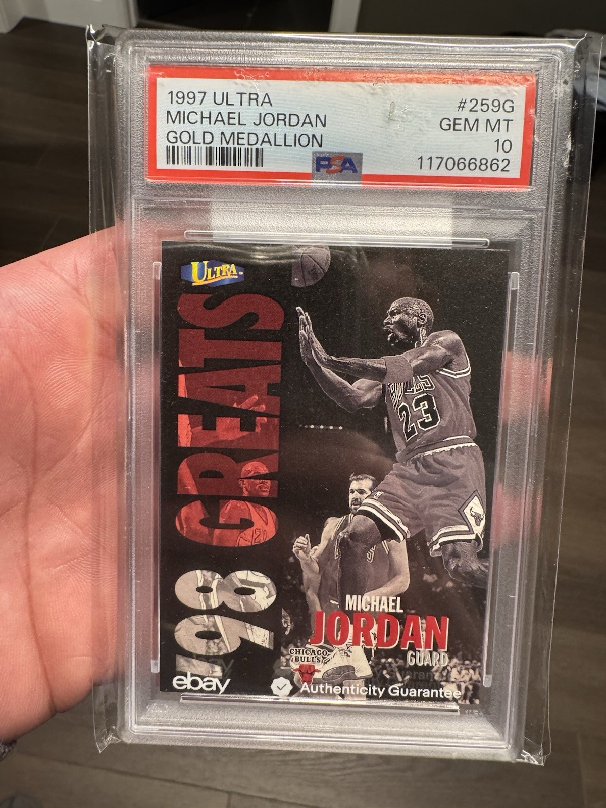 1997-98 Fleer Ultra Gold Medallion #259G Michael Jordan HOF PSA 10 GEM MINT