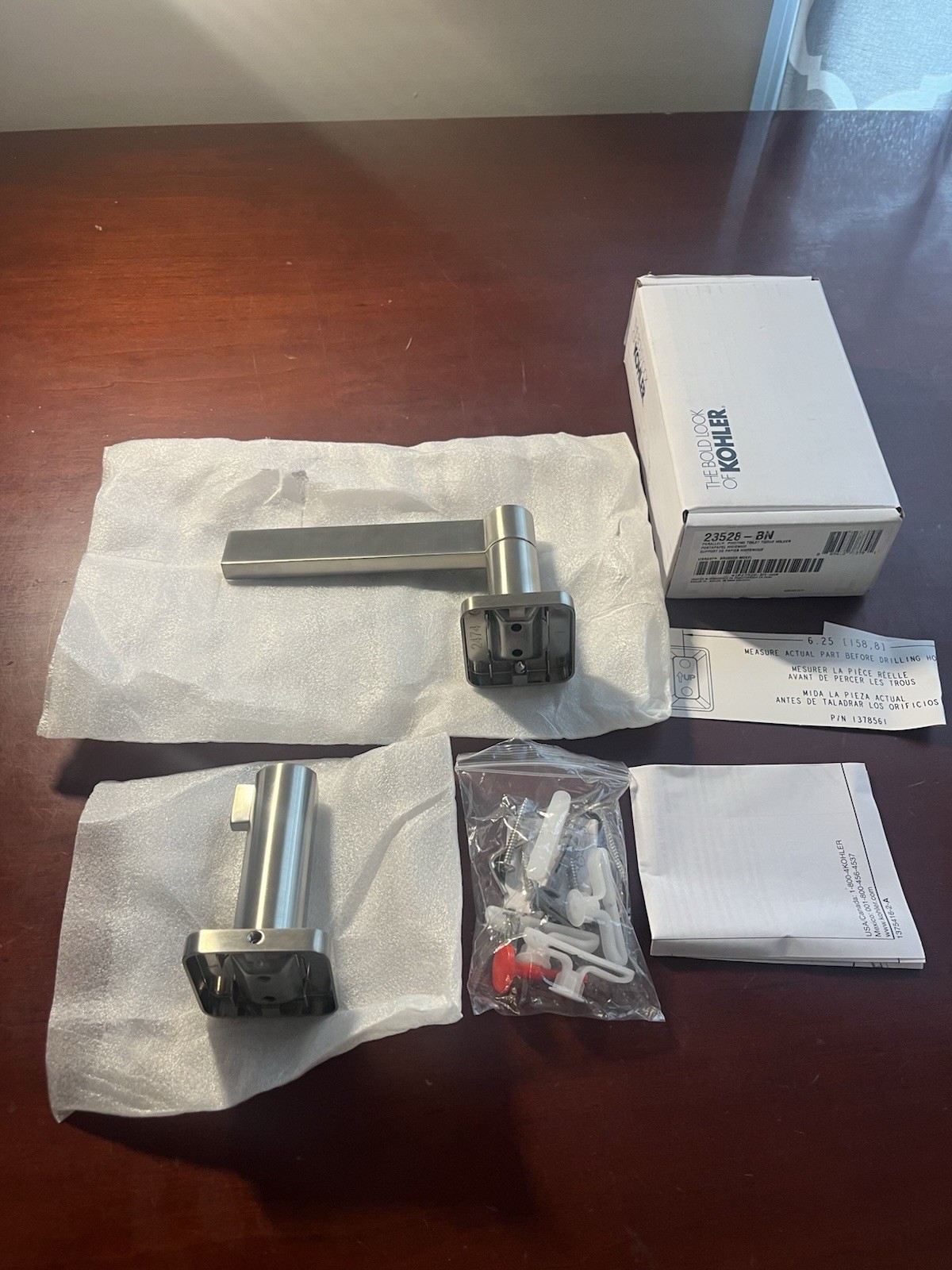 Kohler Components K-23528-BN Pivoting Toilet Paper Holder Ba