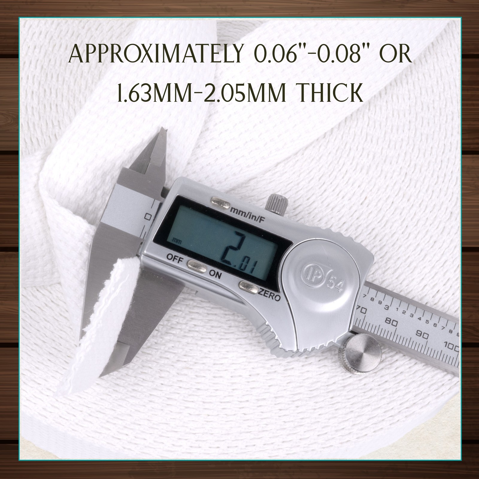 Country Brook Design® 1 1/2in White Heavy Cotton Webbing - 7 Vibrant Colors 25Yd thumbnail 5