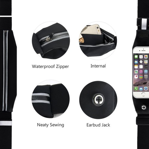 Torba na pasek do Apple iPhone 16e Torba na talię Sport Bieganie Fitness Etui na ramię - Zdjęcie 4 z 5