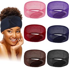 6 Pcs Mesh Hair Wraps for Black Adjustable Head Covers for Sleeping Wash Make...