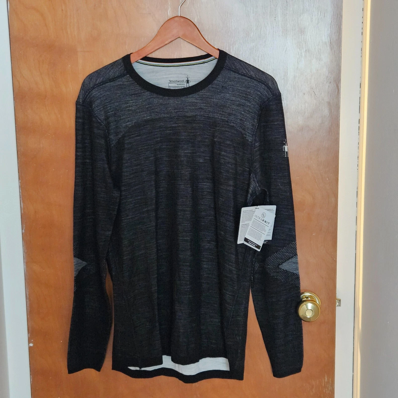 Smartwool Intraknit 200 Thermal Merino Crew Base Layer Top Mens Size L NWT