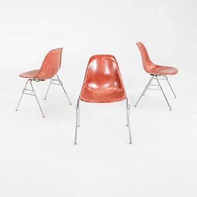 C. 2018 Set of Three Eames Modernica Fiberglass Stacking Side / Dining Chairs