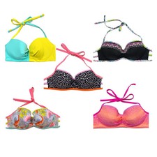 Victoria's Secret Getaway Swim Top Bikini Halter Bathing Swimsuit Swimwear New