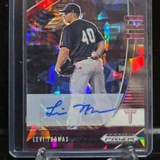 Levi Thomas Autographed PRIZM Baseball Card 03/12 Limited