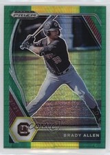 2021 Panini Prizm Draft Picks Green & Yellow Hyper Brady Allen #PDP149 0o2b