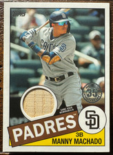 2020 Topps - 1985 Topps Baseball Relics Manny Machado #85R-MM (MEM)