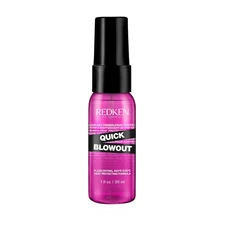 Quick Blowout Heat Protectant Spray for All Hair Types - Smooths & Adds Shine, L