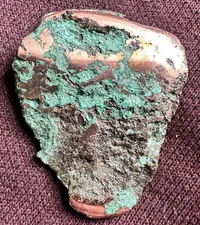 4.5cm Awesome Glacial Float Copper Nugget w Natural Green Patina Keweenaw, Mich