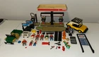 Vintage Playmobil Gas Station Esso - Preowned As Is Incomplete Car Tires Atlas