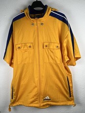 Adidas Vintage 90s Hoodie Maniche Corte Giallo Blu S/M Men Jacket