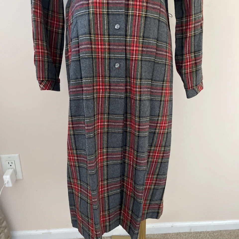 Vestido Camisa Xadrez Vintage Country Miss Feminino 16 Cinza Heritage Academia Modesto - Imagem 3 de 4