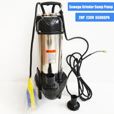 #ad 2 HP 6500GPH Submersible Sump Pump Stainless Steel Sewage Cutter Grinder 220V $181.65