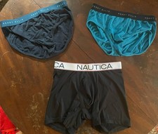Lot of 3 Mens Small Underwear 2 Perry Ellis Briefs  Nautica Boxer Briefs Boys