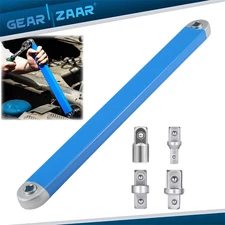 Offset Extension Wrench Set Ratchet Spanner Wrench - with 4 Extender Adapter