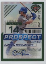 2024 Panini Prospect Edition Green Prizm Signatures Carson Roccaforte Auto 1rs5