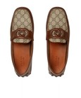 100% AUTHENTIC NEW MEN GUCCI SUPREME BROWN DRIVING MOCCASIN DRIVER UK 11/US 11.5 — photo 3