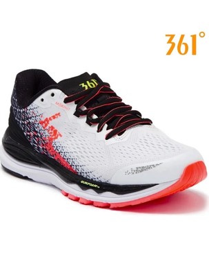 361 DEGREES MERAKI 3 WOMAN  WHITE/HAZARD RUNNING SNEAKER NIB $135 Size 7