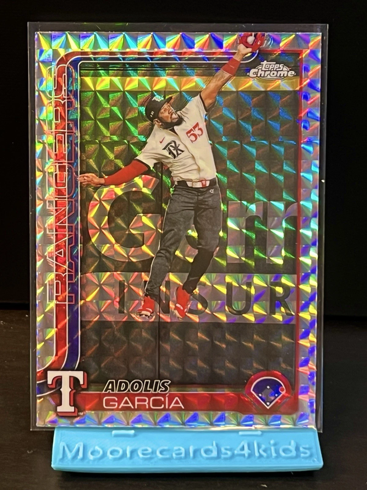 2025 topps chrome adolis garcia #293 rare Geo Refractor