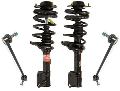4PCS Front Monroe Complete Struts & Sway Bar Links For Kia Sportage  05-10
