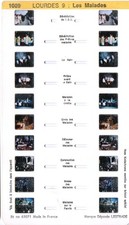 Lestrade Simplex Stereoskop Karta obrazu 3D 1009 "Lourdes 9 - Les Malades"