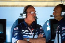 Minardi copropietario Gabriele Rumi con Gabriele Tarquini F1 con Frenc - Foto antigua