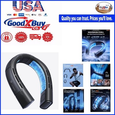 Coolify 2026 Neck Air Conditioner 2S PRO Portable Wearable Cooler Black