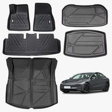 All-Weather TPE Floor Mats for Tesla Model Y 2021-2022 - Waterproof, Anti-Slip, 