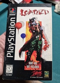 Loaded (Sony PlayStation 1, 1996) PS1, Long Box And Manual Only VG NO GAME