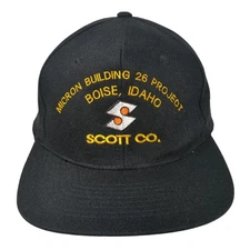 Micron Building 26 Project Boise, Idaho Scott Co. Snapback Cap Black One Size