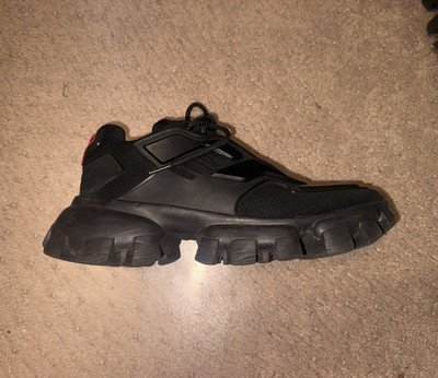 PRADA Cloudbust Thunder Men's Black Low Top Lace-Up Sneakers