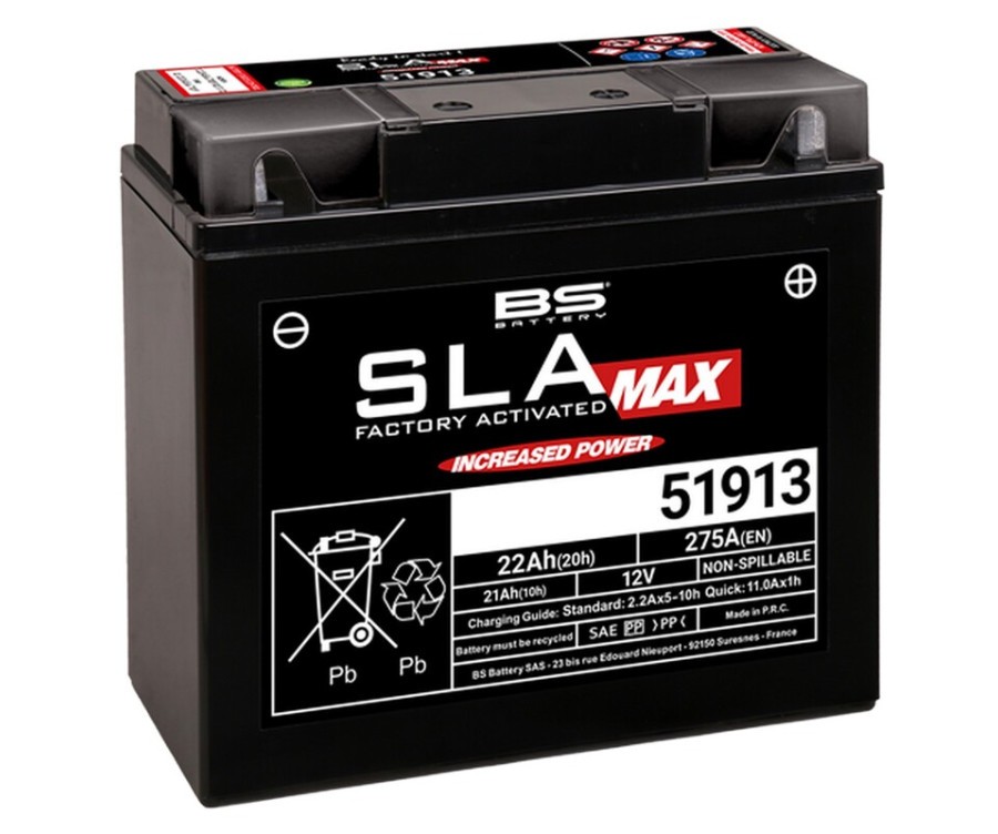 Batterie BS BATTERY SLA Max 51913 AGM étanche pour moto de grosse cylindrée