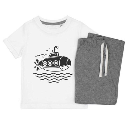 Kinder Nachtwäsche-/Pyjama-Set ''Deep Sea Submarine'' (KP057009)