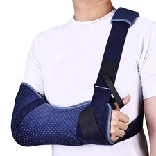 Arm Sling for Shoulder Injury with Waist Strap - Immobilizer Brace for Sleepi...
