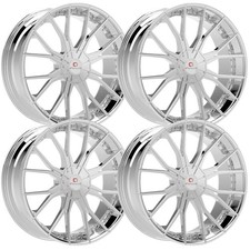 Set-4 Cavallo Clv-36 18x8 5x1085x114.3 35mm Nano Chrome Wheels Rims 18 Inch