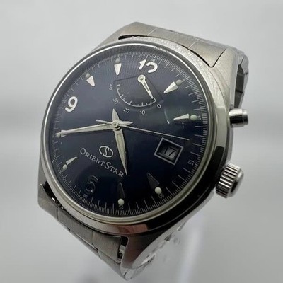 Orient Star EX0C C0 CS Watch Blue Dial 38mm Automatic Timepiece Authentic