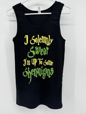 Harry Potter Shirt Tank Top I Solemnly Swear Black St Patrick's Day Unisex XL